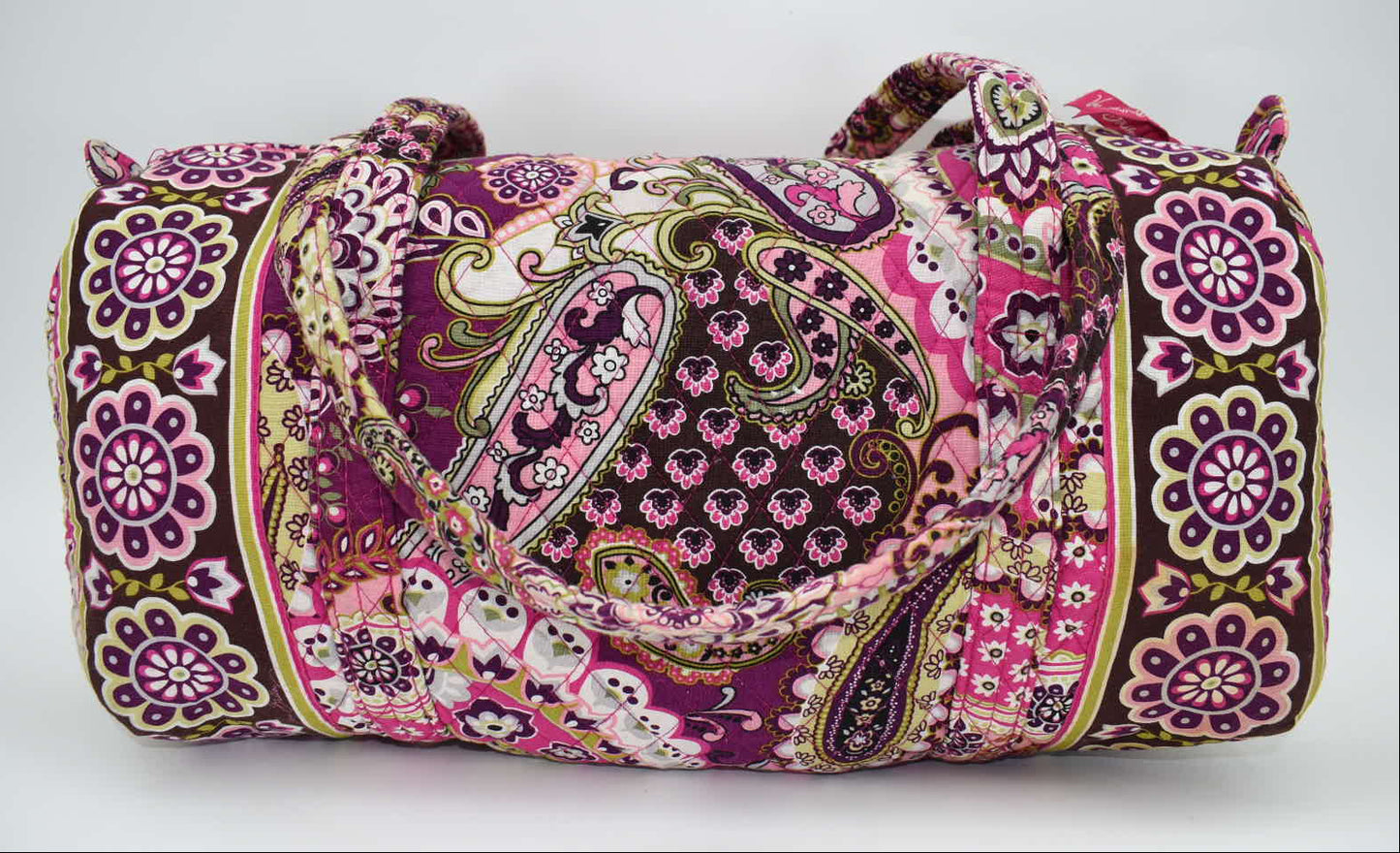 Vera Bradley Medium Duffel Bag in "Very Berry Paisley" Pattern