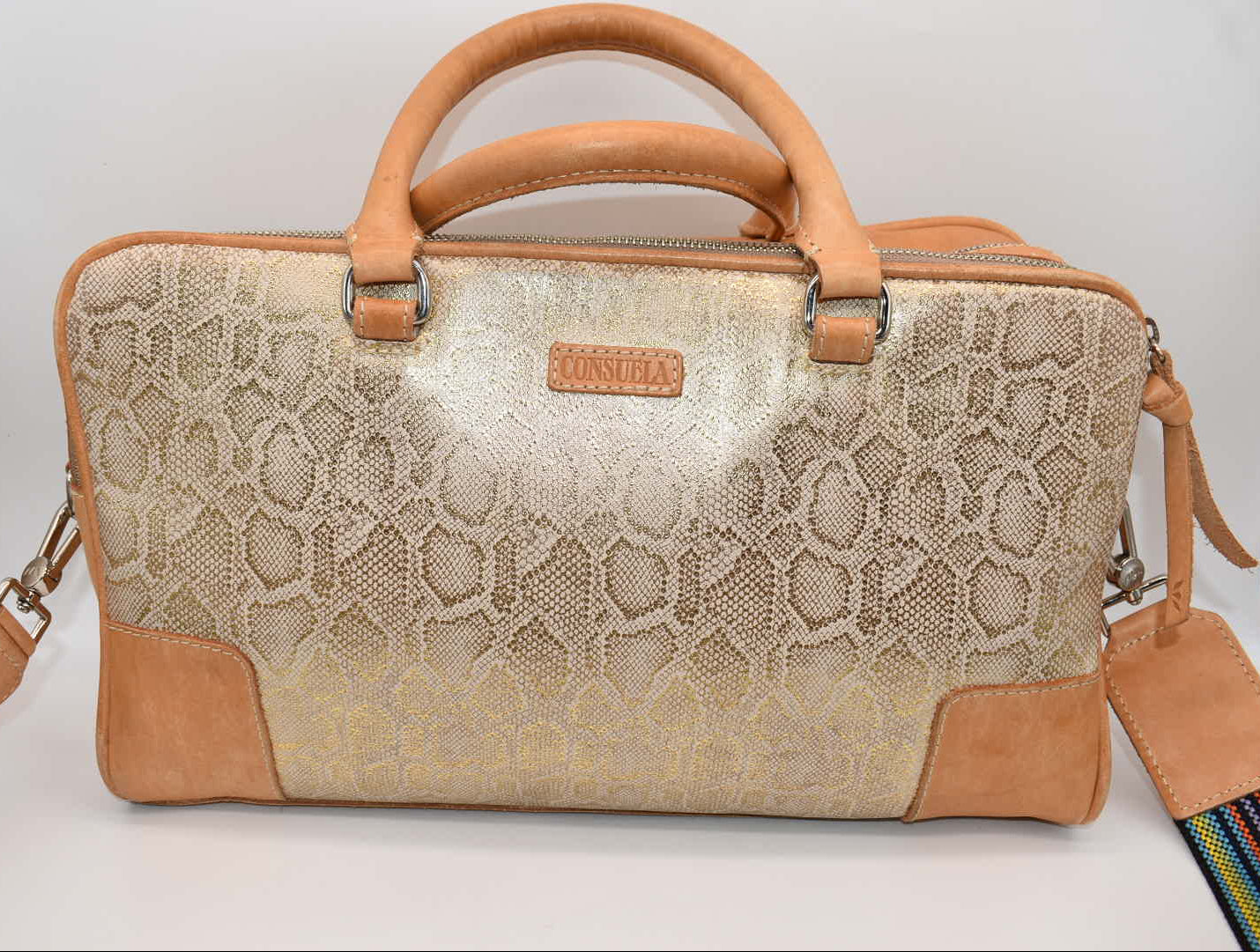 Consuela Carryall Gilded Satchel Bag
