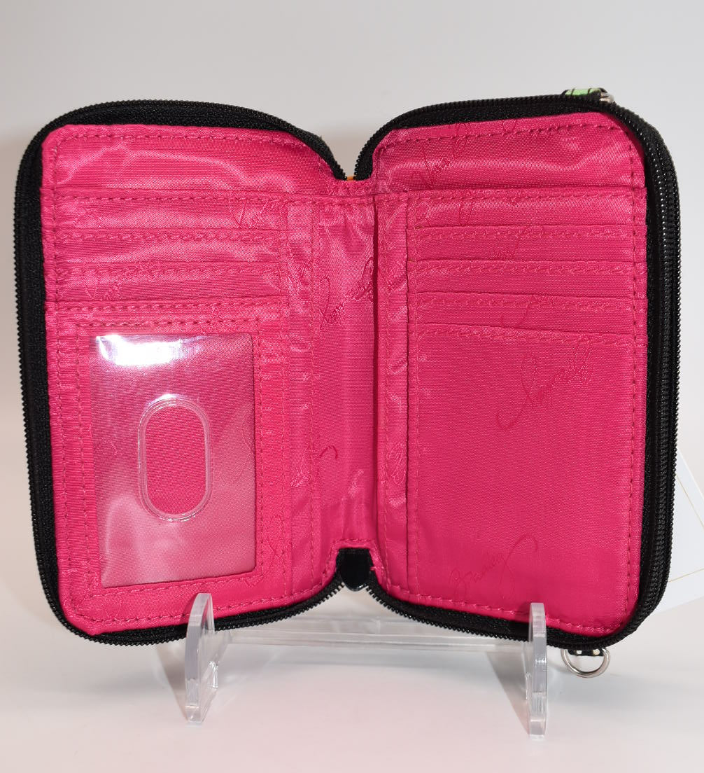 Vera Bradley All-in-One Crossbody Wallet in "Ziggy Zinnia" Pattern
