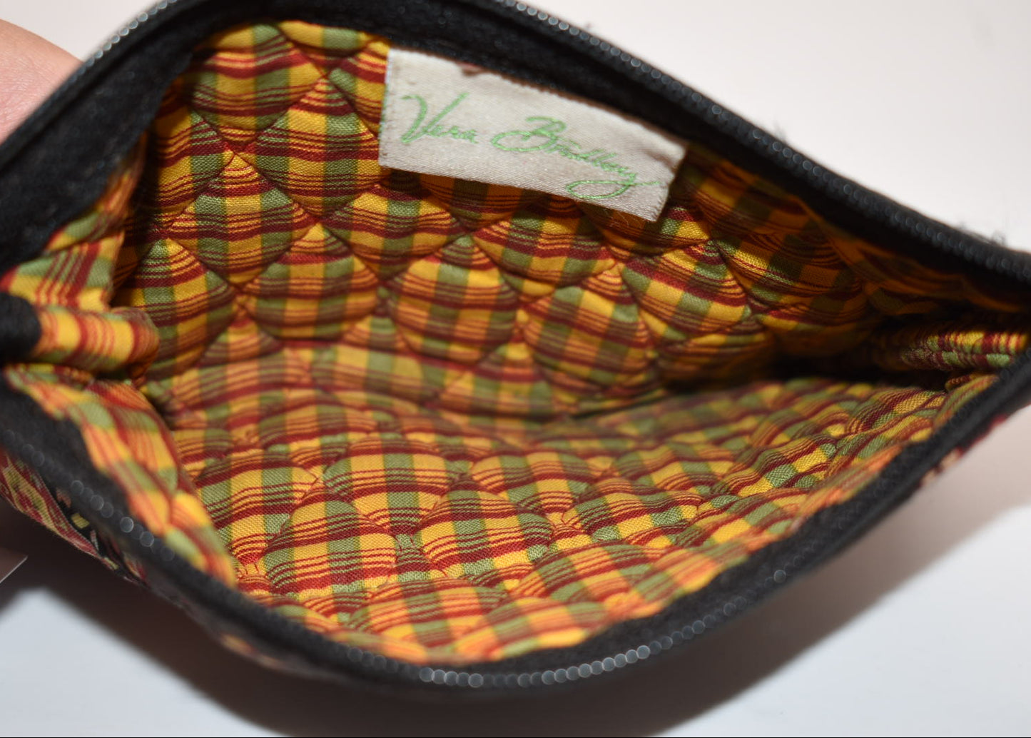 Vera Bradley Zip Wristlet in "Chocolate" Pattern