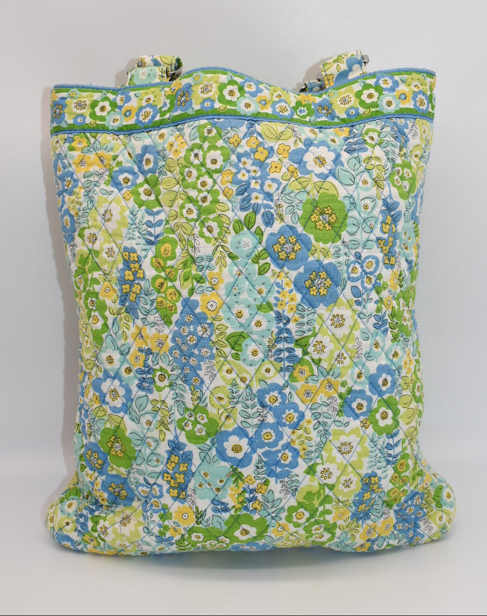 Vera Bradley Slim Tote Bag in "English Meadow" Pattern