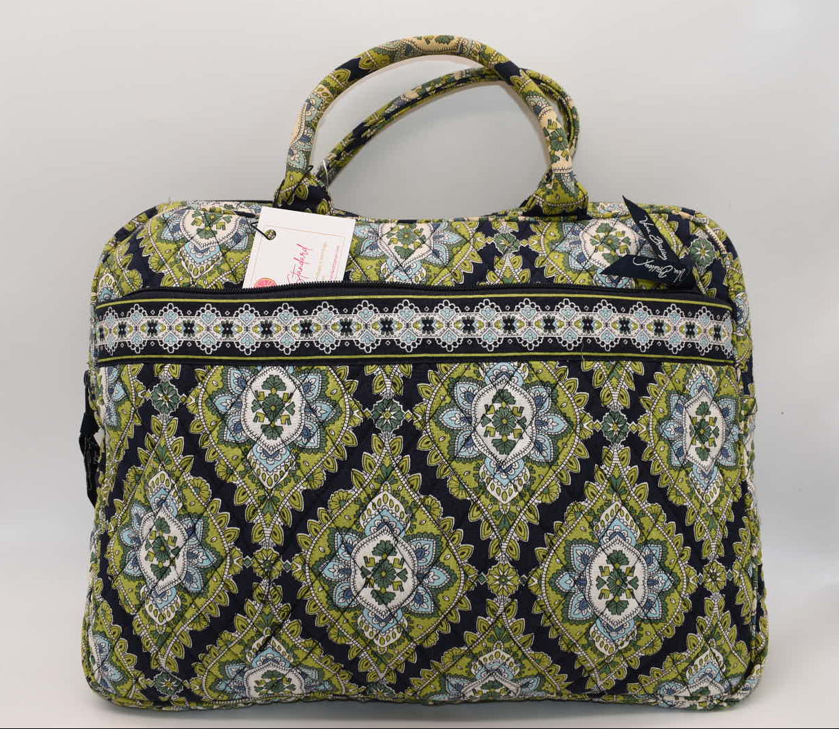 Vera Bradley Laptop Sleeve Tote Bag in "Cambridge" Pattern