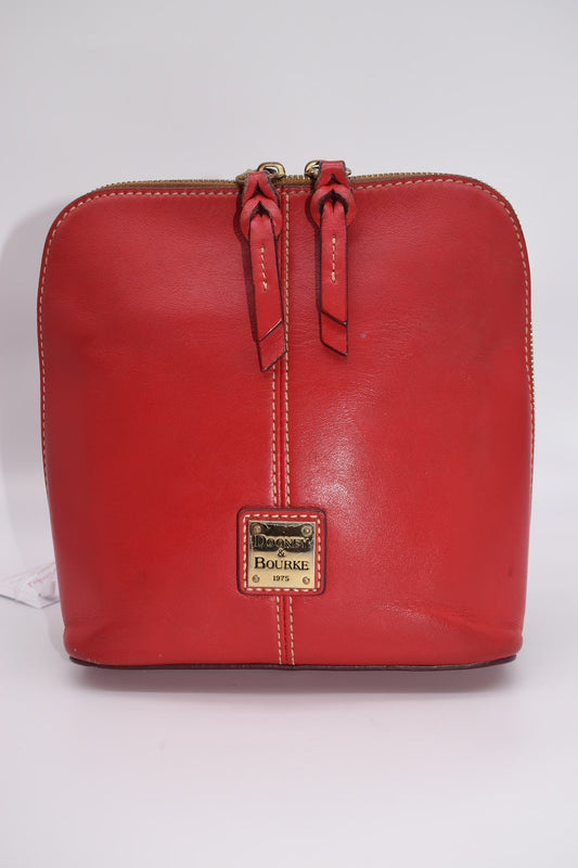 Dooney & Bourke Red Leather Trixie Crossbody Bag