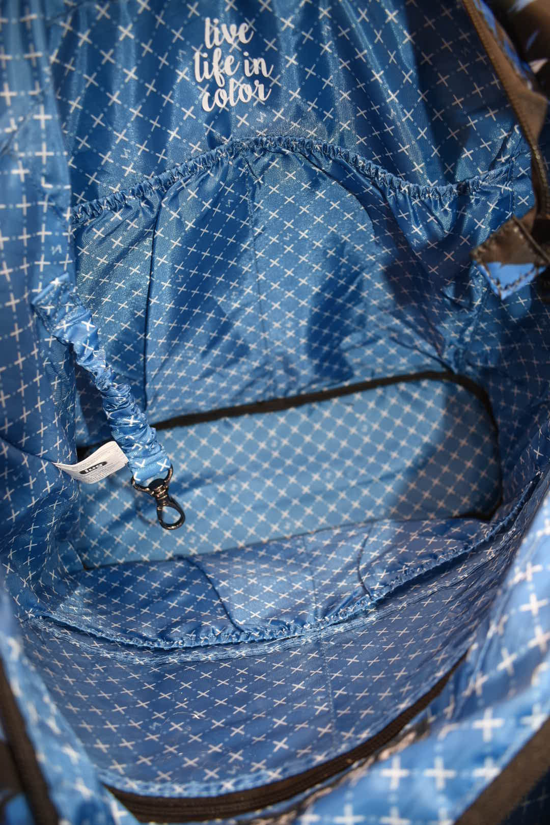 Lug XL Gondola Slouch Tote Bag in "Botanical Black" Pattern