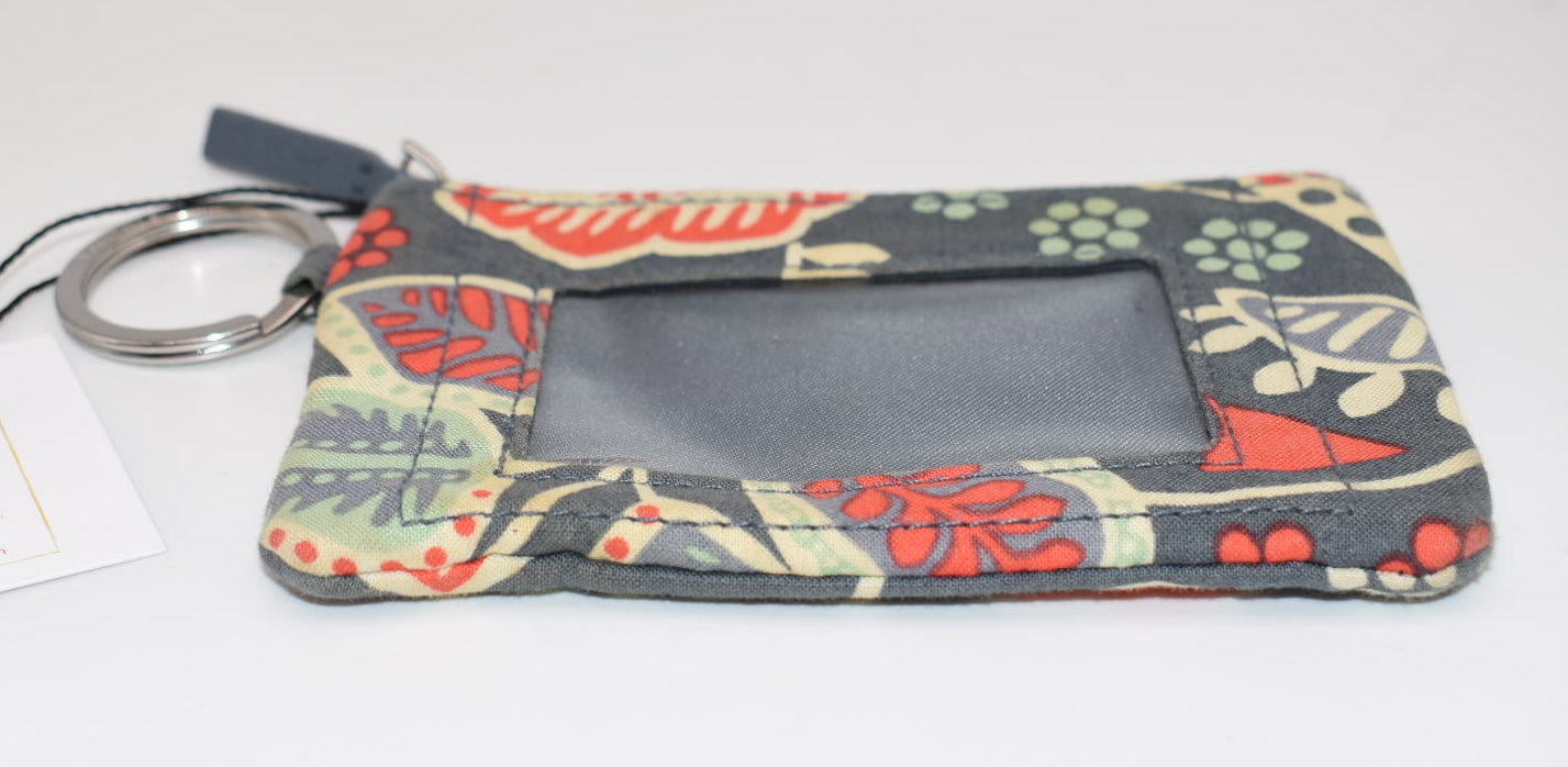 Vera Bradley Zip ID Case in "Nomadic Floral" Pattern