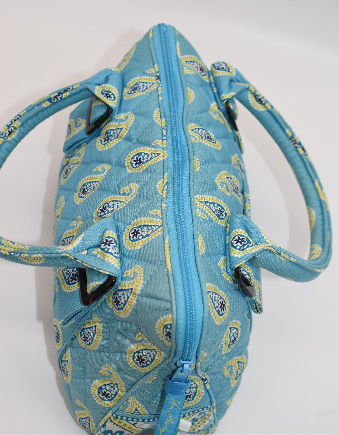 Vera Bradley Lucy Small Bowler Bag in "Bermuda Blue" Pattern