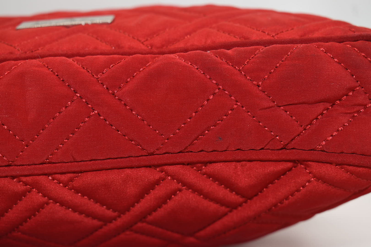 Vera Bradley Microfiber Triple Zip Hipster Crossbody Bag in "Tango Red"