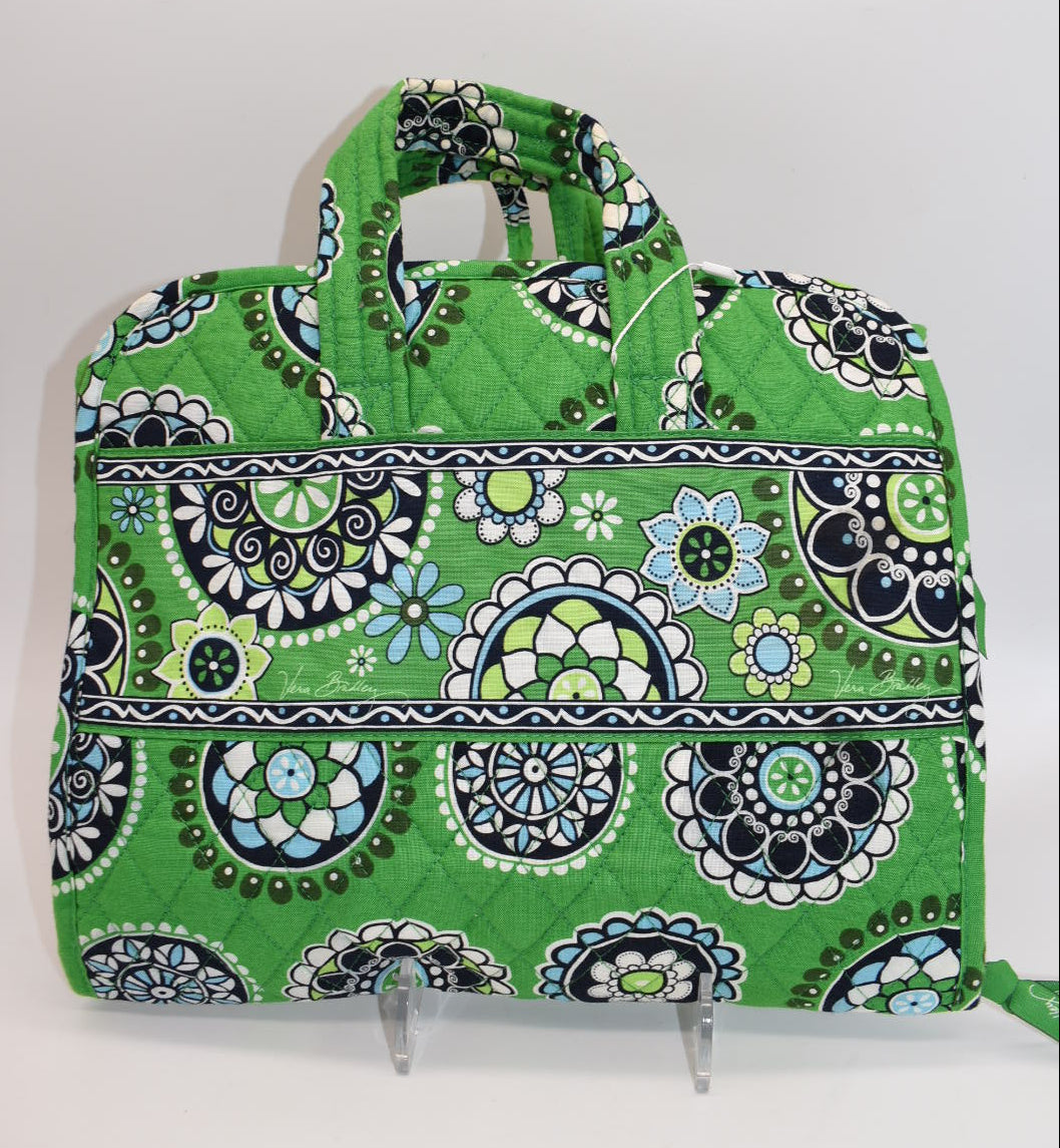 Vera Bradley Travel Cosmetic & Toiletries Organizer in "Cupcake Green" Pattern