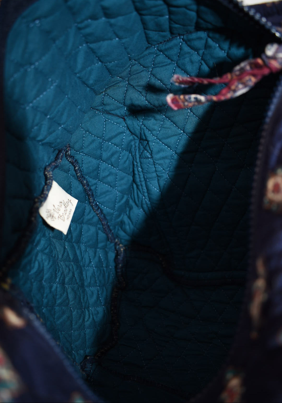 Vera Bradley Hoosier Shoulder Bag in "Navy - 1991" Pattern