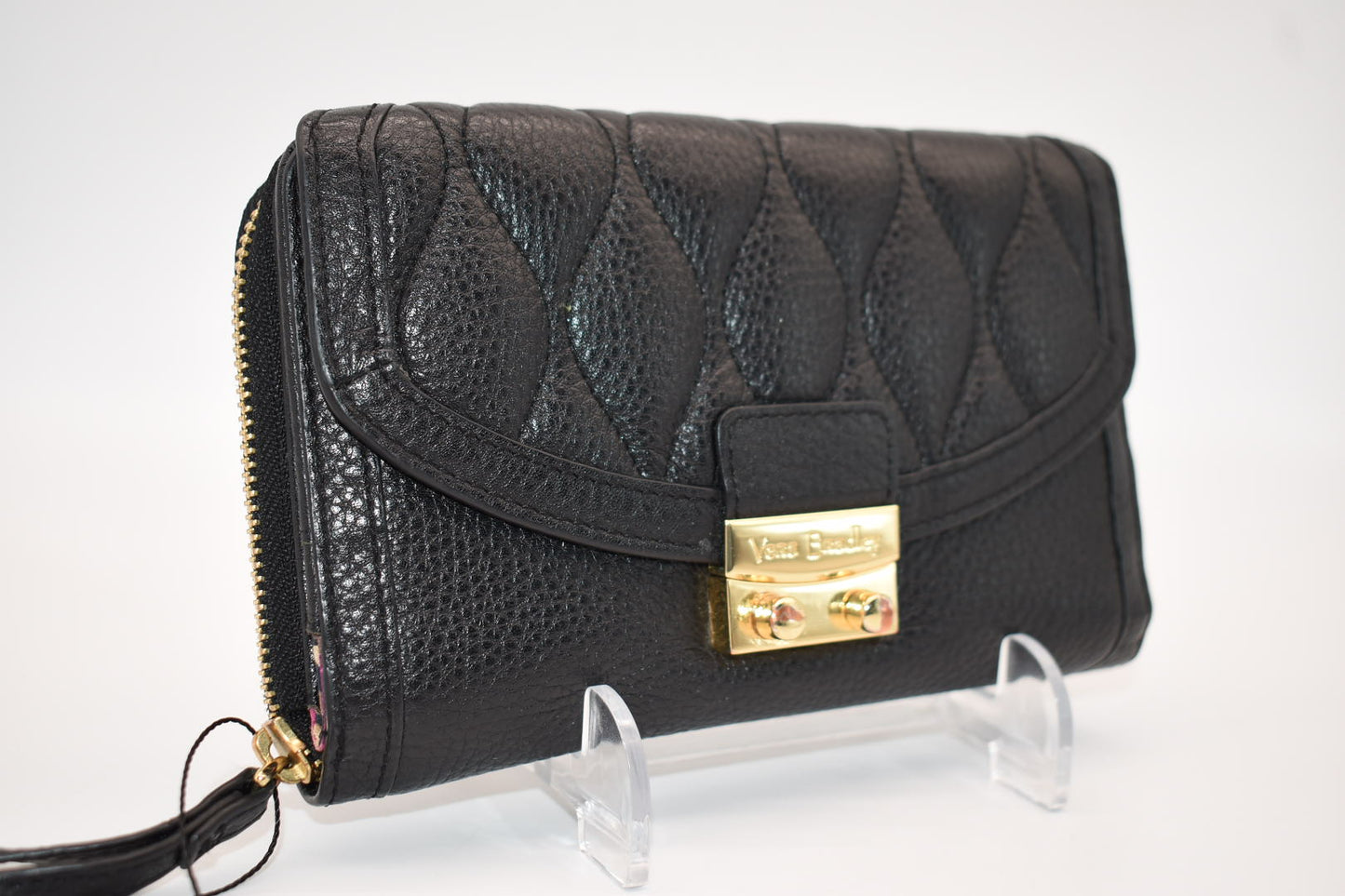 Vera Bradley Quilted Leather Ultimate Wristlet Wallet in Black