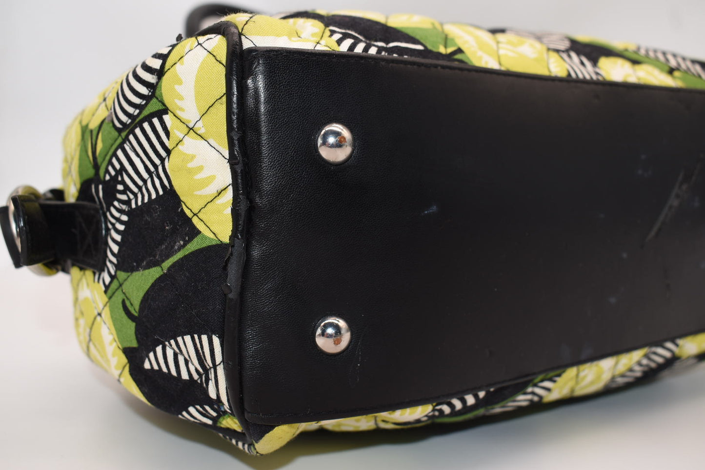 Vera Bradley Quilted Emma Satchel Bag in "La Neon Rose" Pattern