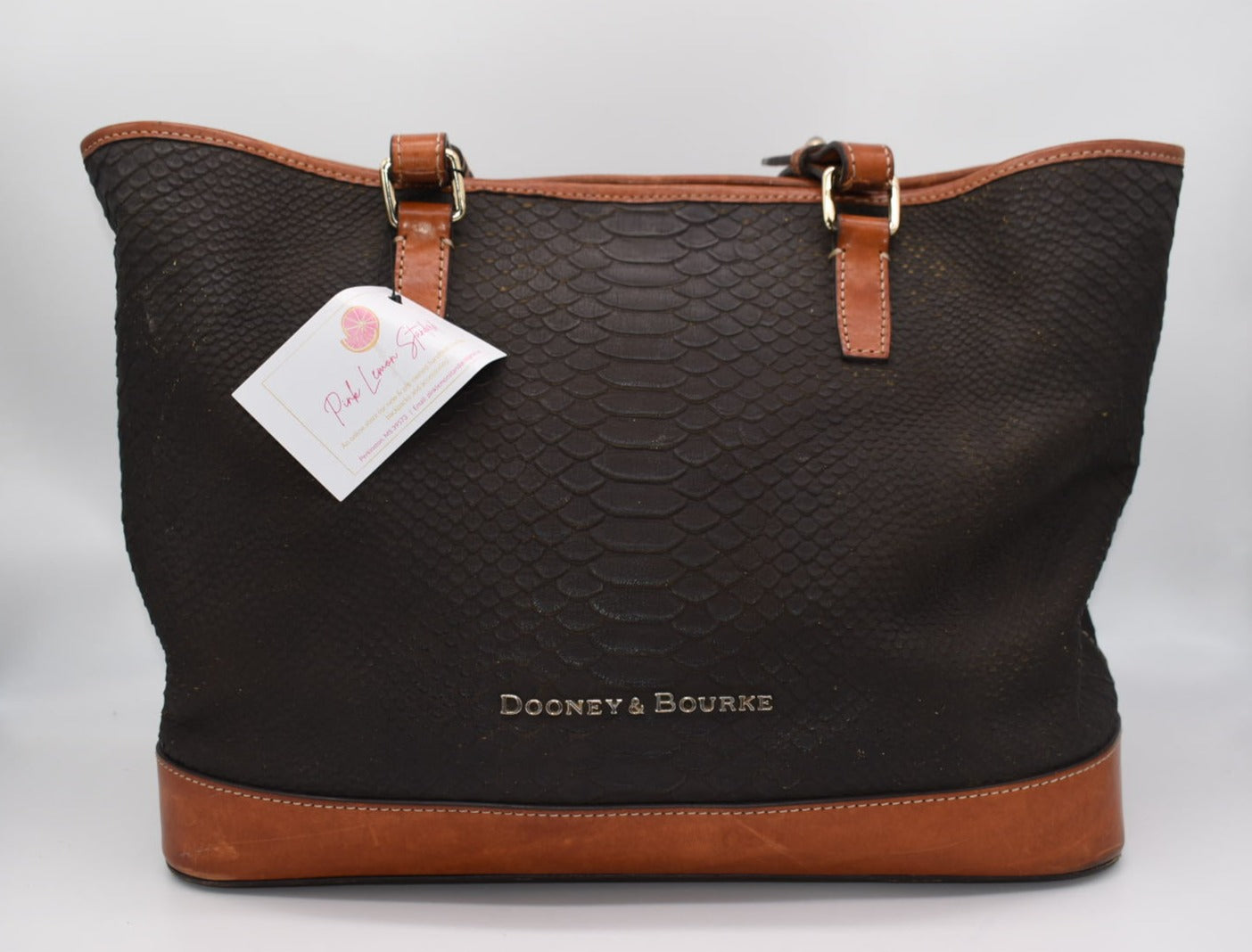 Dooney & Bourke Claremont Python Lina Tote Bag