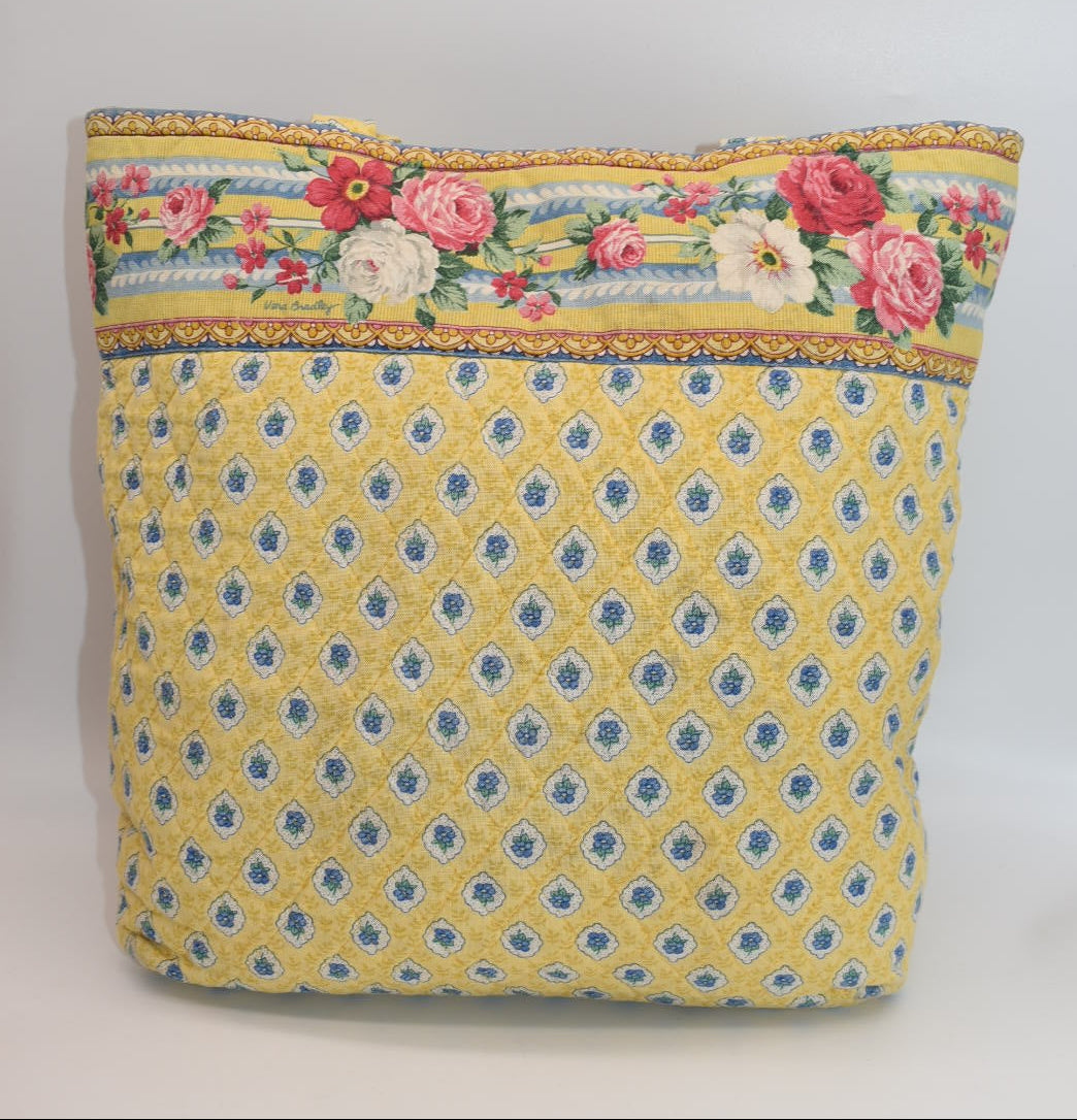 Vera Bradley Quilted Cotton Tote Bag in "Elizabeth" Pattern