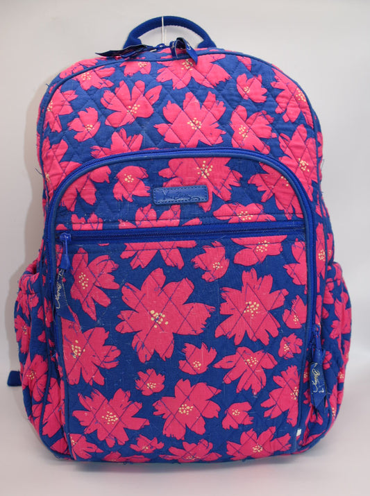 Vera Bradley Campus Backpack in "Art Poppies" Pattern