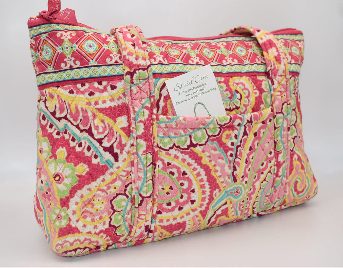 Vera Bradley Large Betsy Shoulder Tote Bag in "Capri Melon" Pattern