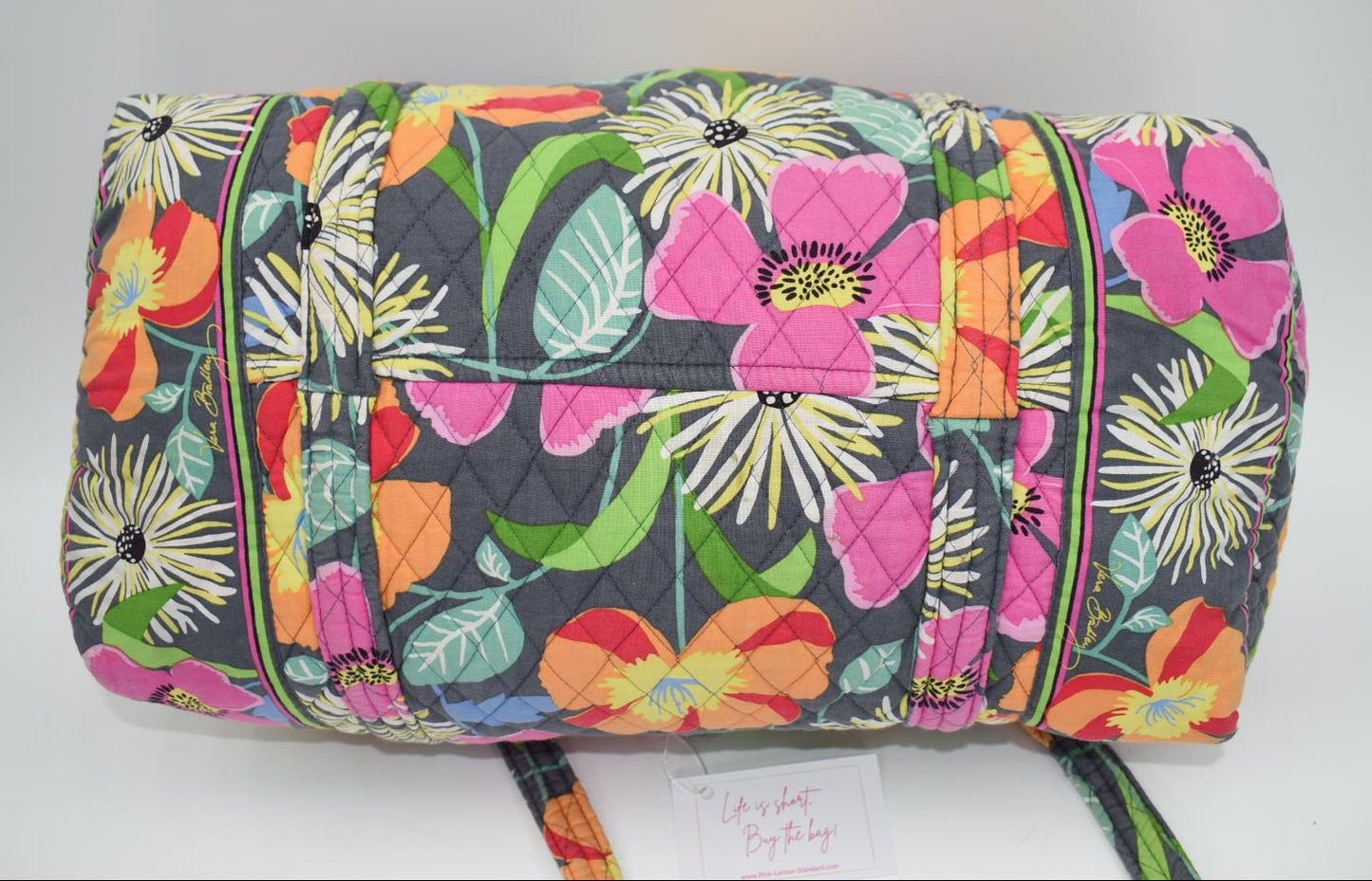 Vera Bradley Medium Duffel Bag in "Jazzy Blooms" Pattern