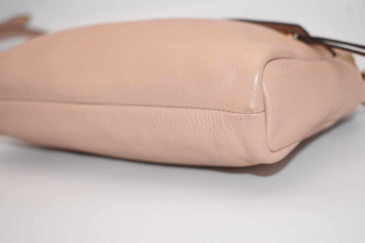 Vera Bradley RFID Mallory Petite Leather Crossbody Bag in "Pink Sands"
