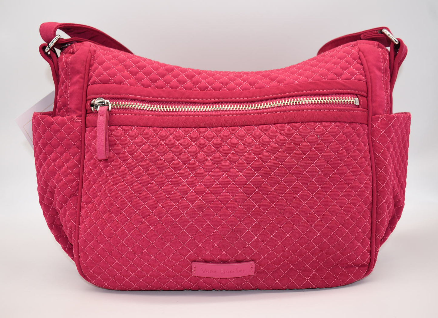 Vera Bradley Microfiber On The Go Convertible Shoulder Bag in Passion Pink
