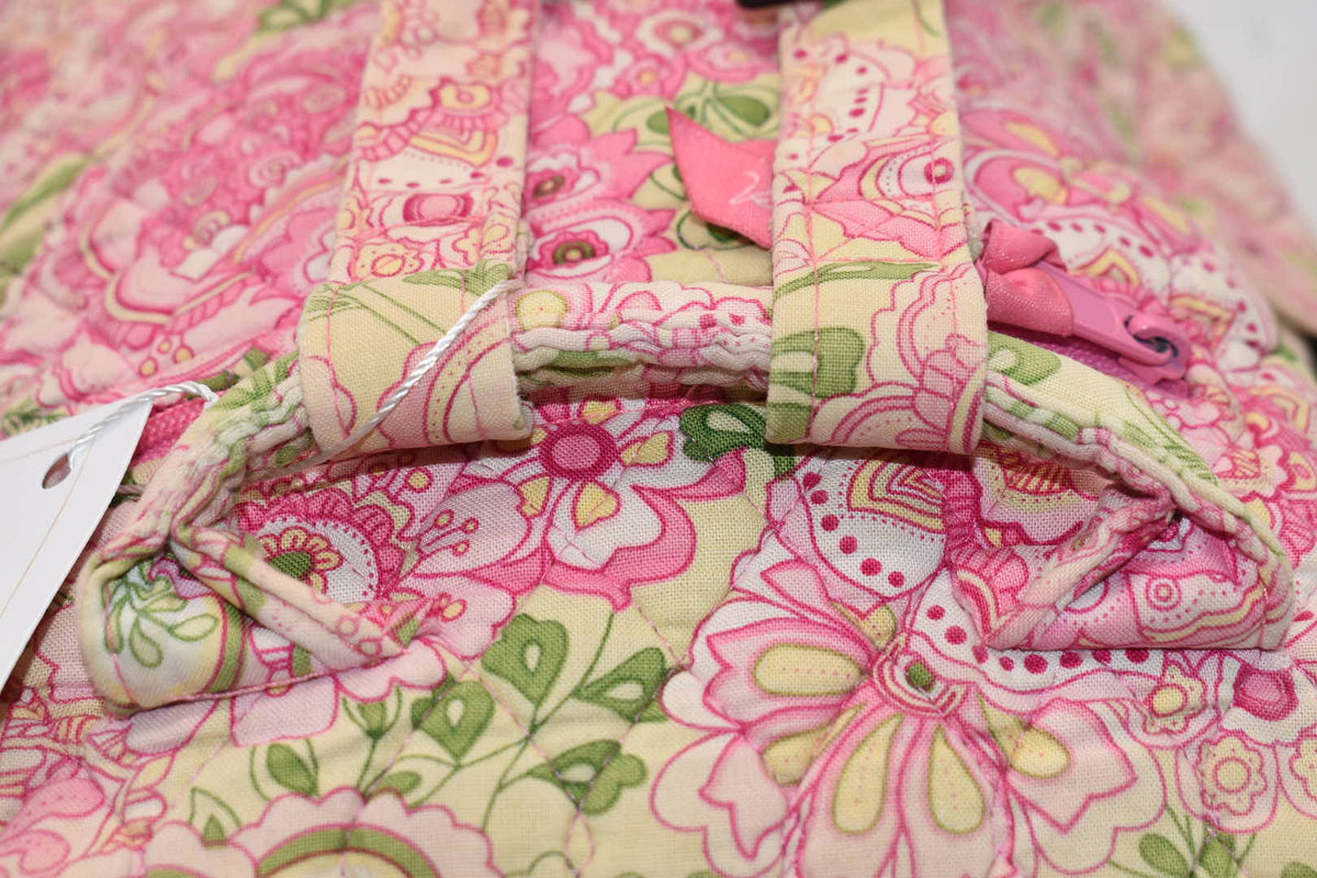 Vera Bradley Small Quilted Cotton Backpack in "Petal Pink" Pattern