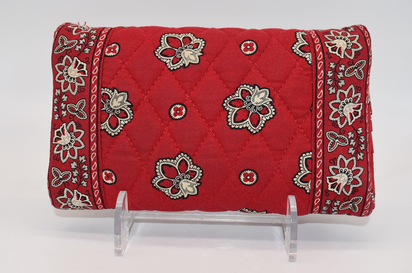 Vintage Vera Bradley Strap Crossbody Wallet in "Red Bandana" Pattern