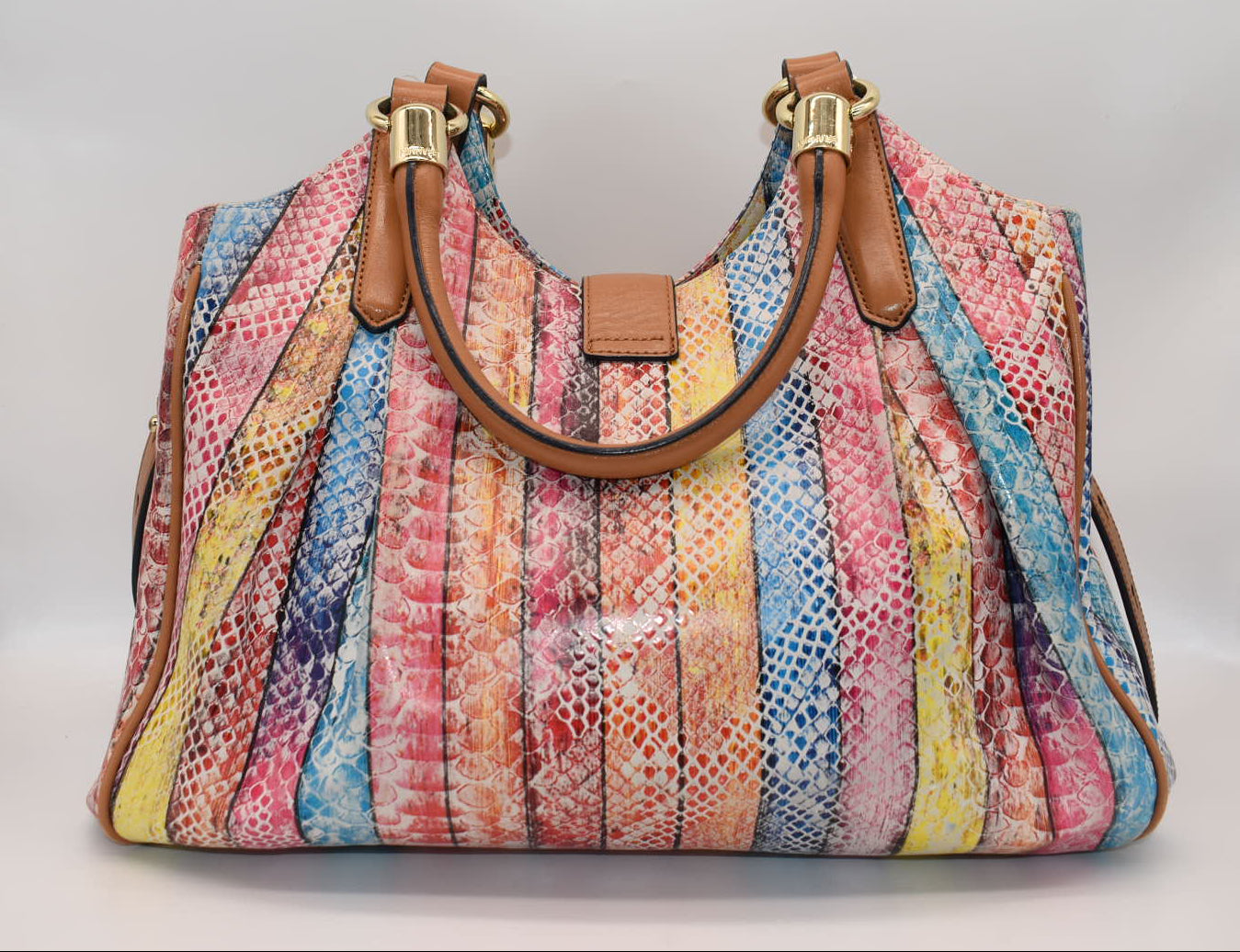 Brahmin Elisa Hobo Satchel Bag in "Dove Coronado"