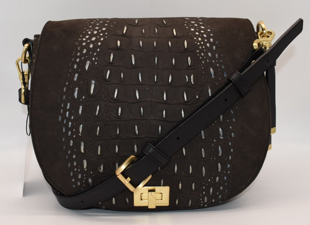 Brahmin Sonny Crossbody Bag in Iron Wilminton Graphite