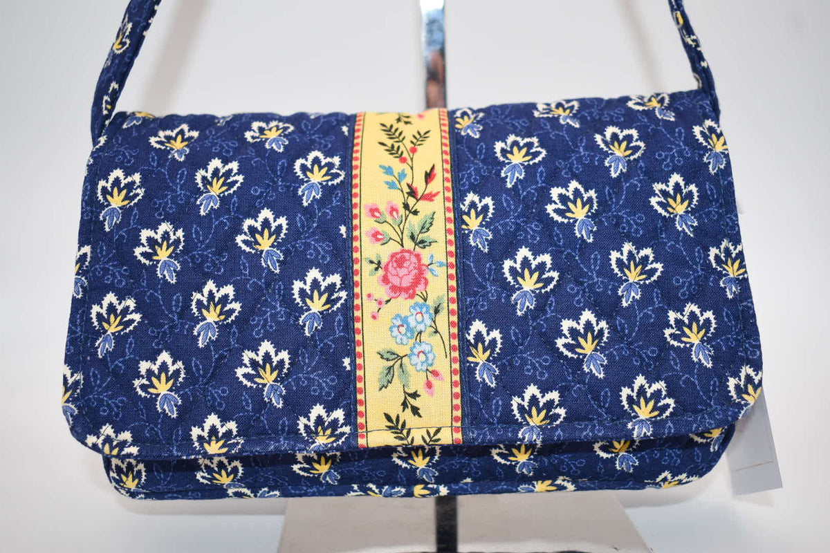 Vintage Vera Bradley Shoulder Bag in "Maison Blue" Pattern