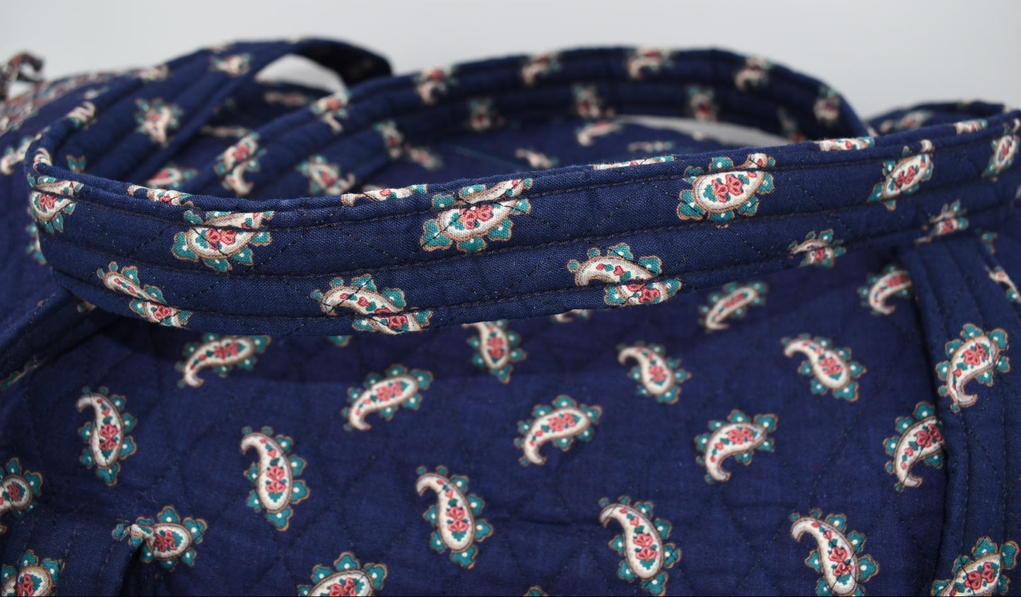 Vintage Vera Bradley XL Duffel Bag in "Navy-1991 " Pattern