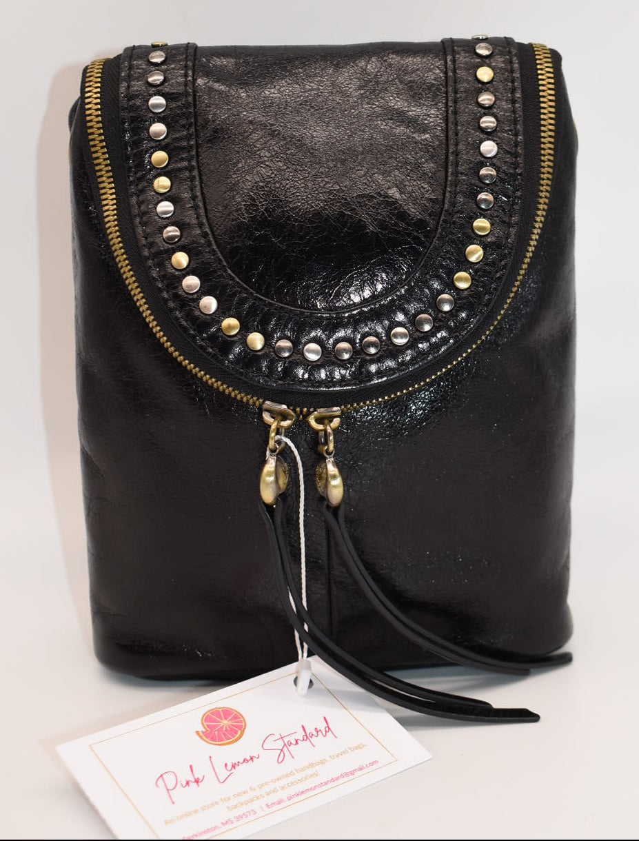 HOBO INTL Fern Studded Crossbody Bag in Black