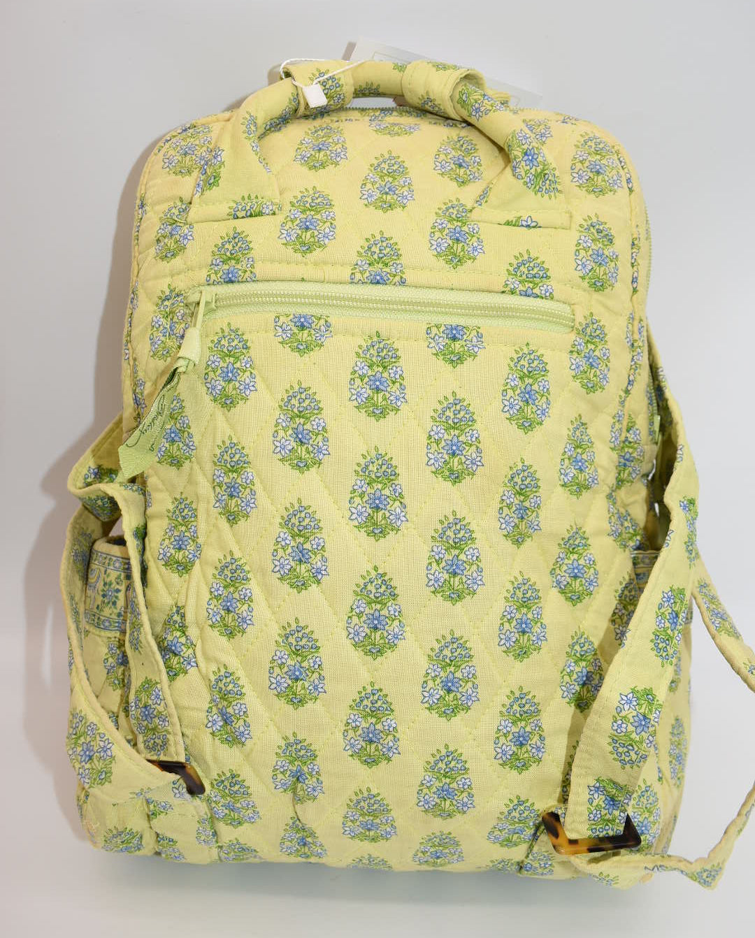Vera Bradley Small Quilted Cotton Backpack in "Citrus Elephant" Pattern