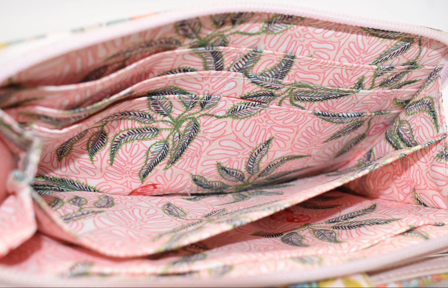 Vera Bradley RFID Turnlock Wallet in "Rain Forest Canopy" Pattern