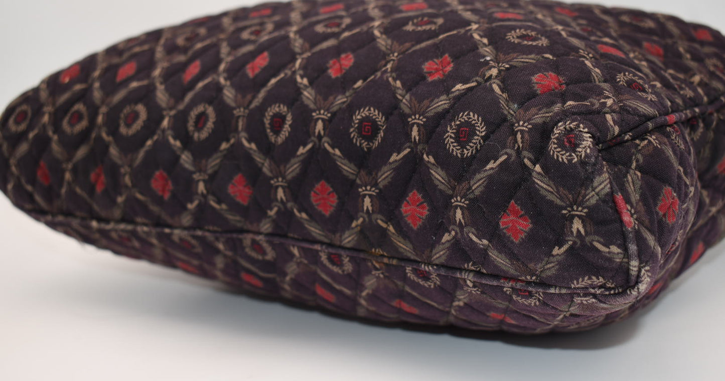Vintage Vera Bradley Travel / Briefcase Bag in "Laurel - 1997" Pattern