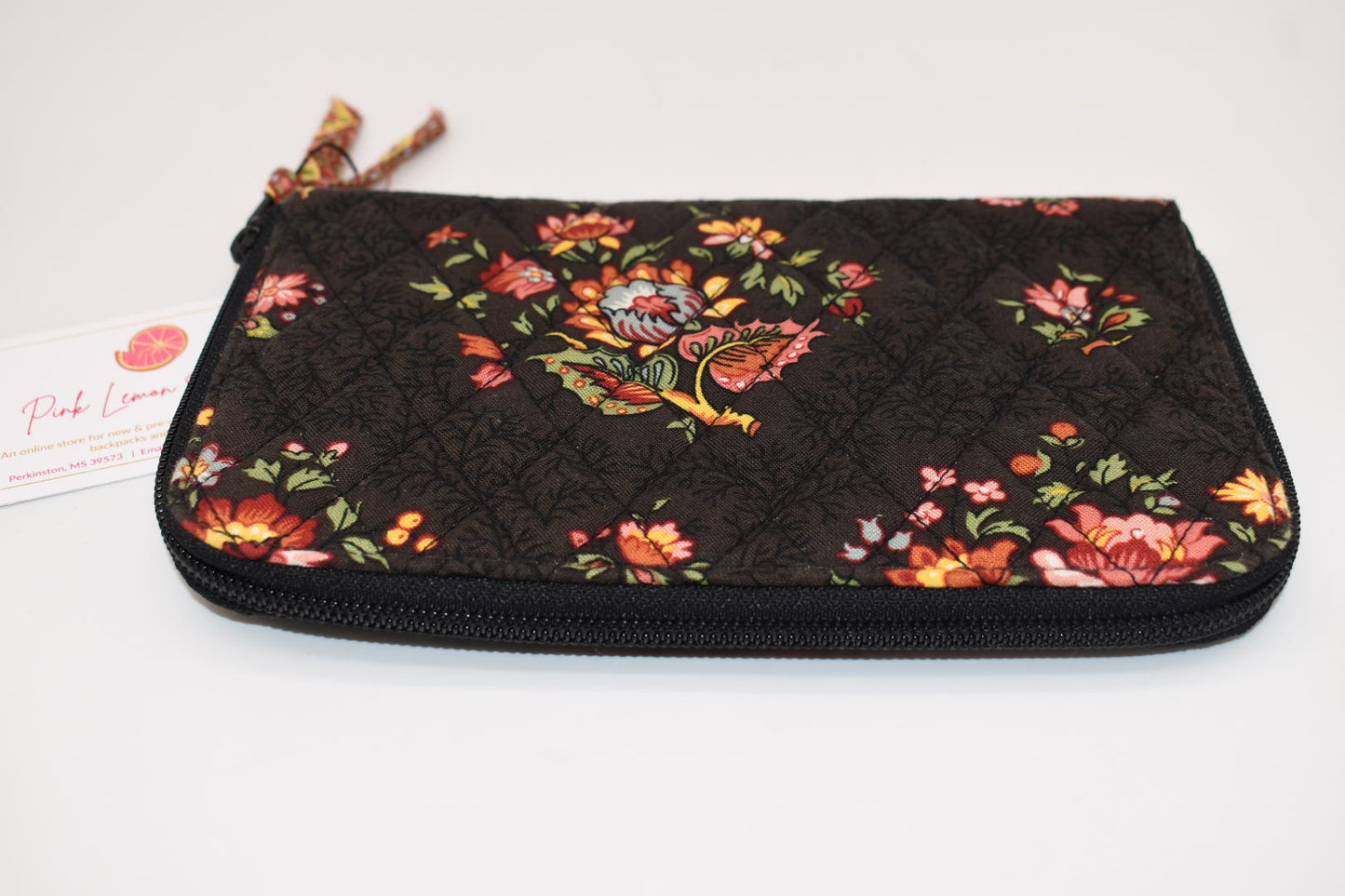 Vera Bradley Zip Around Wallet in "Chocolate" Pattern