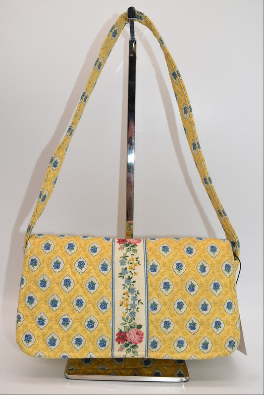 Vintage Vera Bradley Shoulder Bag in "Elizabeth-1997" Pattern