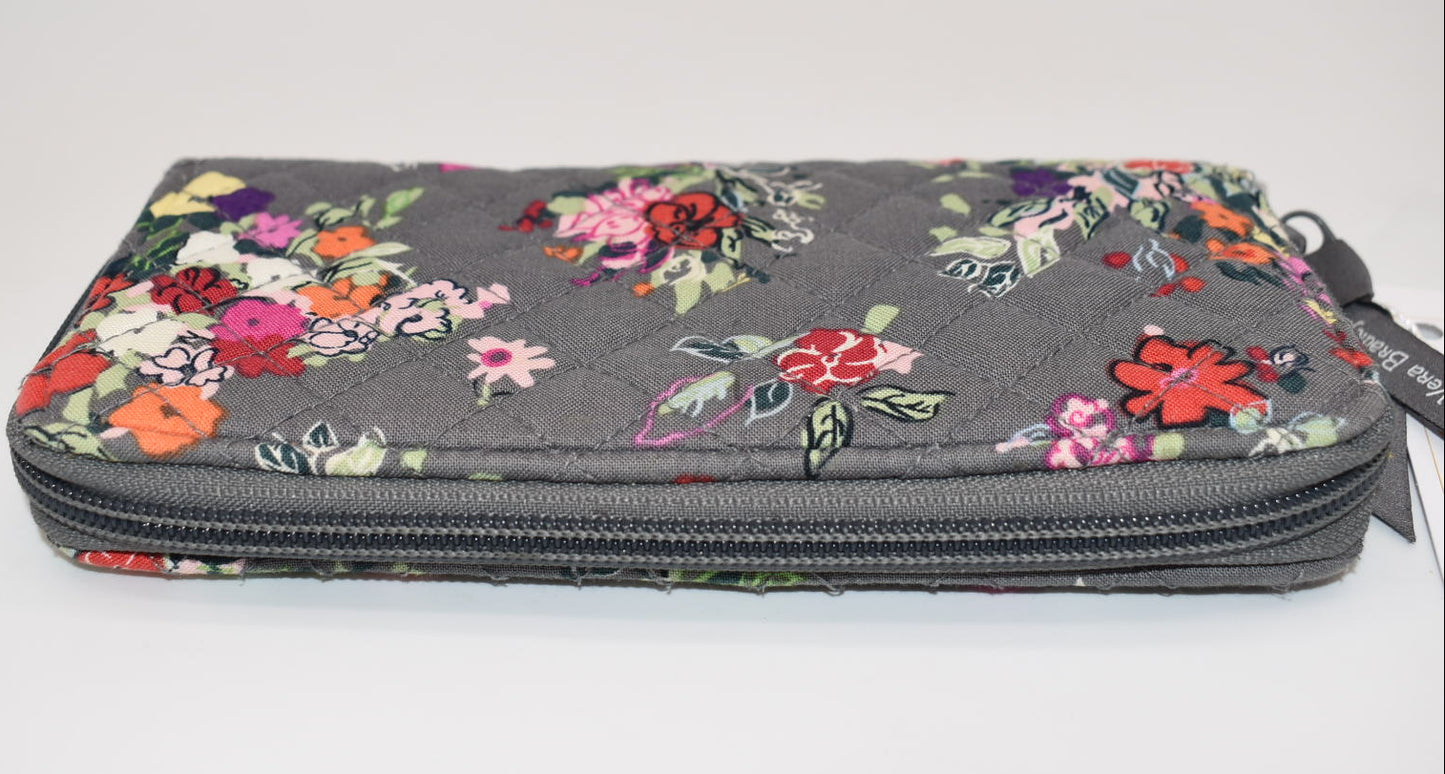 Vera Bradley RFID Accordion Wallet /Wristlet in "Hope Blooms" Pattern