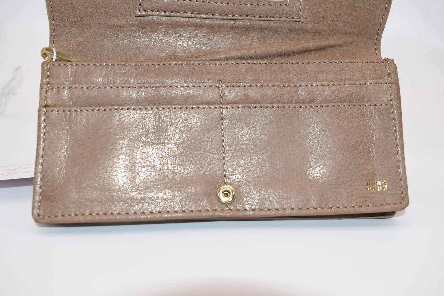 HOBO Alta Leather Continental Wallet in Rose Dust