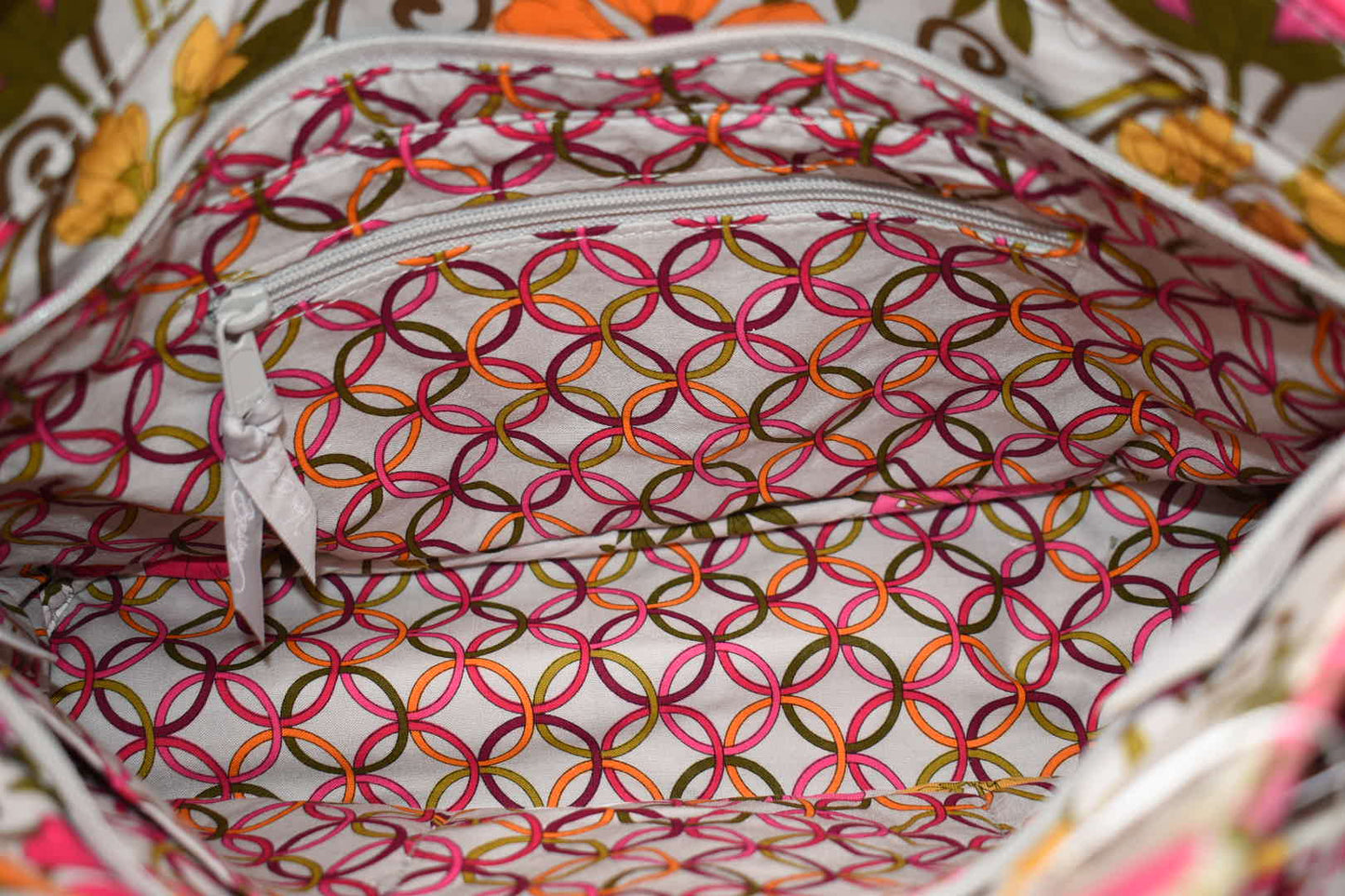 Vera Bradley Abby Top-Handle Tote Bag in "Tea Garden" Pattern