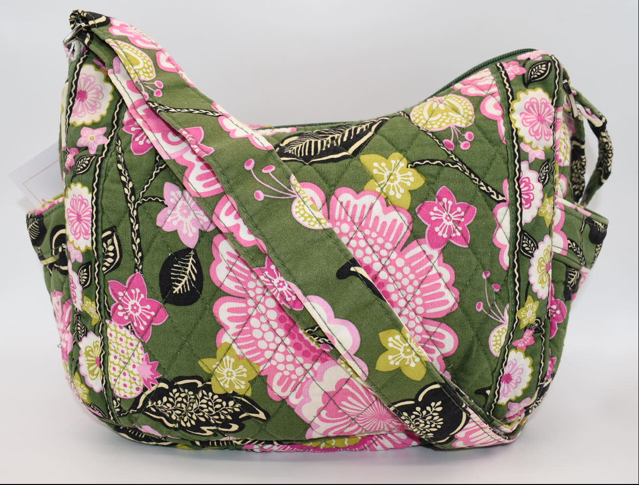 Vera Bradley On-the-Go Crossbody Bag in "Olivia Pink" Pattern