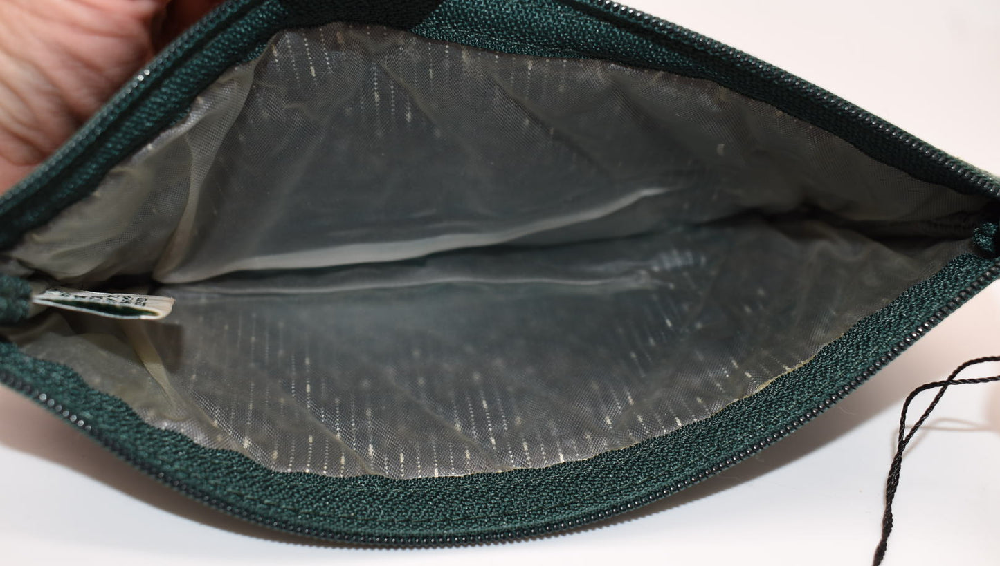 Vera Bradley Brush & Pencil Case in "Classic Green-1998" Pattern