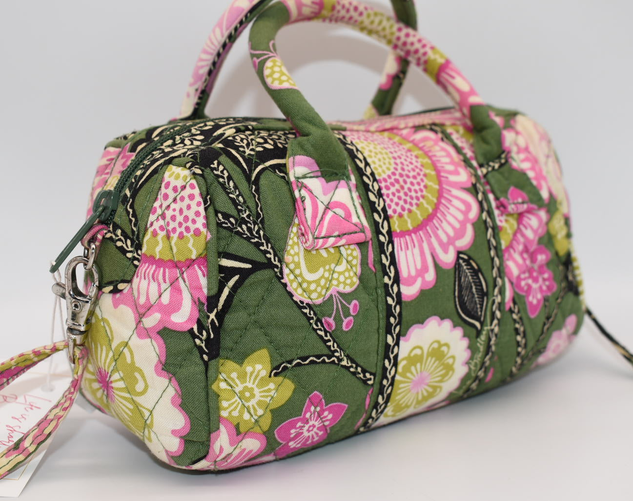 Vera Bradley Convertible Mini Satchel Bag in "Olivia Pink" Pattern