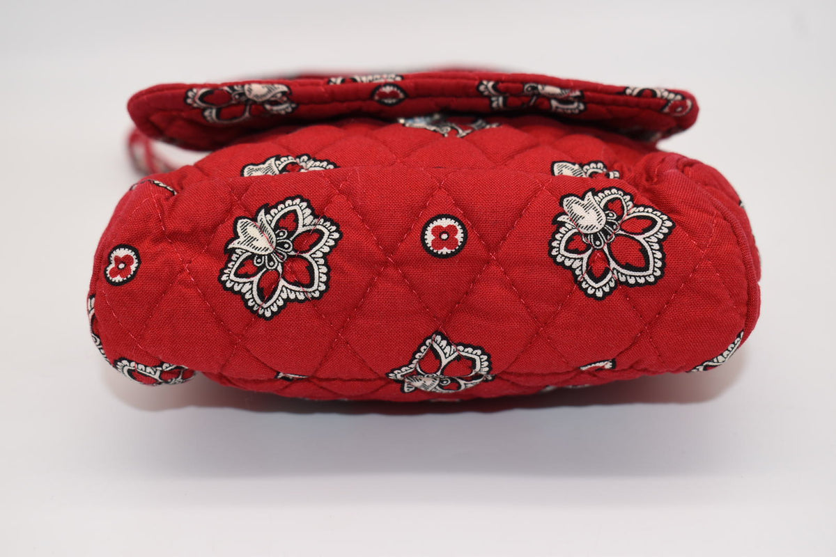 Vera Bradley Small Crossbody Bag in "Red Bandana" Pattern