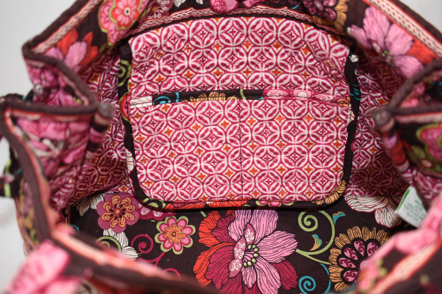Vera Bradley East West Tote Bag in "Mod Floral - Pink" Pattern