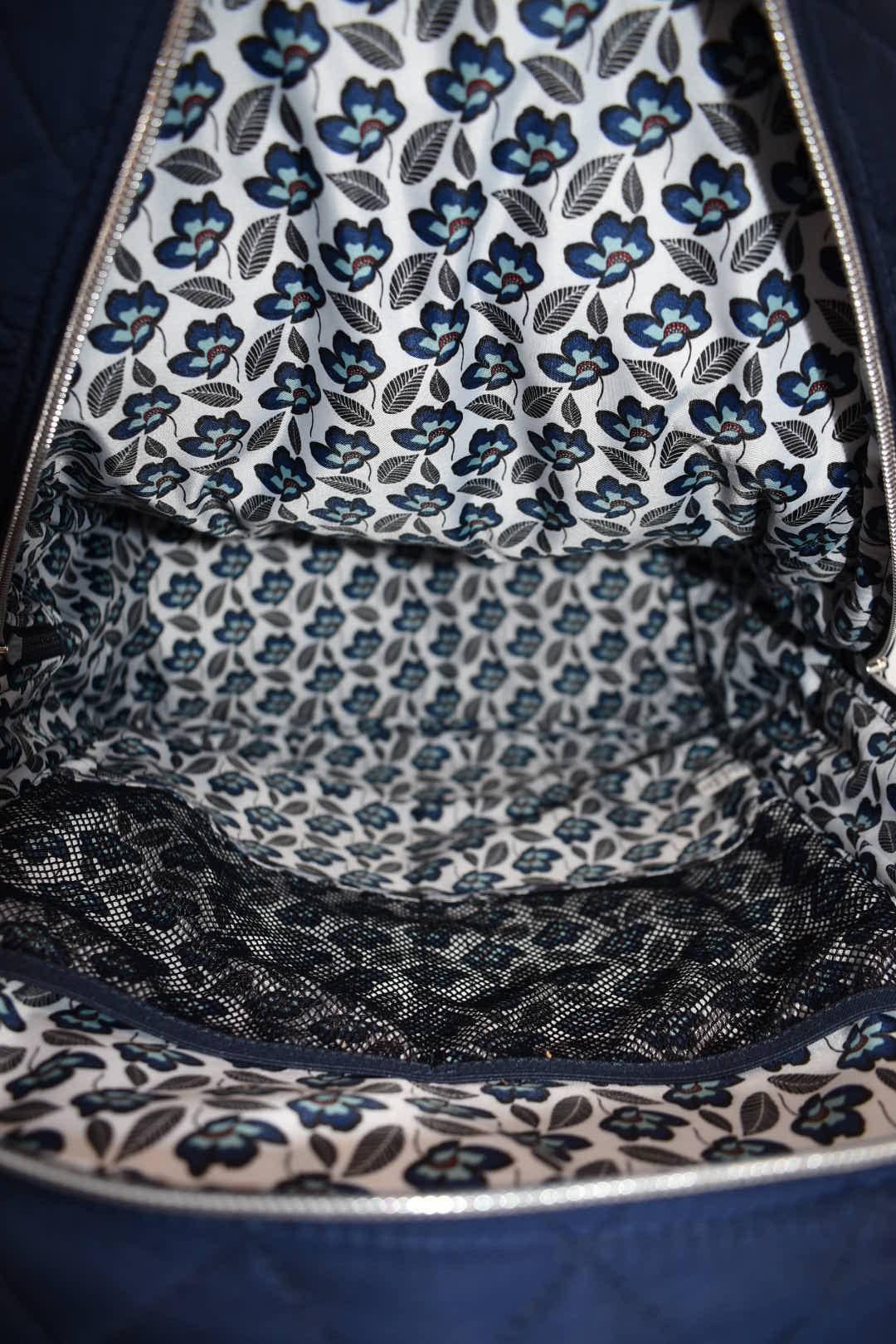 Vera Bradley Performance Twill Campus Backpack in Classic Navy