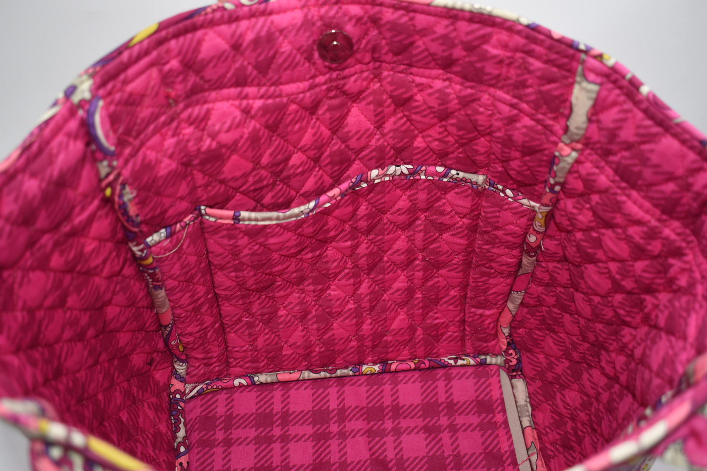 Vera Bradley Side-by-Side Tote Bag in "Paisley Meets Plaid" Pattern