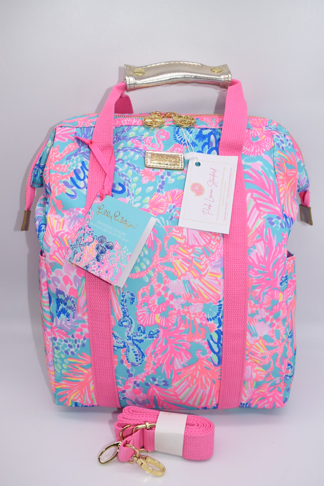 Lilly Pulitzer Backpack Cooler in Splendor in the Sand