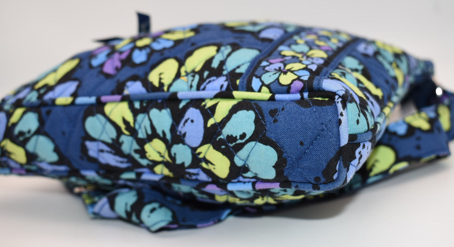 Vera Bradley Hipster Crossbody Bag "Indigo Pop" Pattern