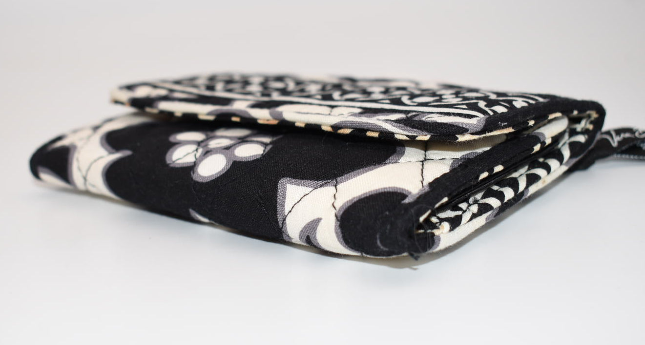 Vera Bradley Compact Trifold Wallet in "Day & Night" Pattern