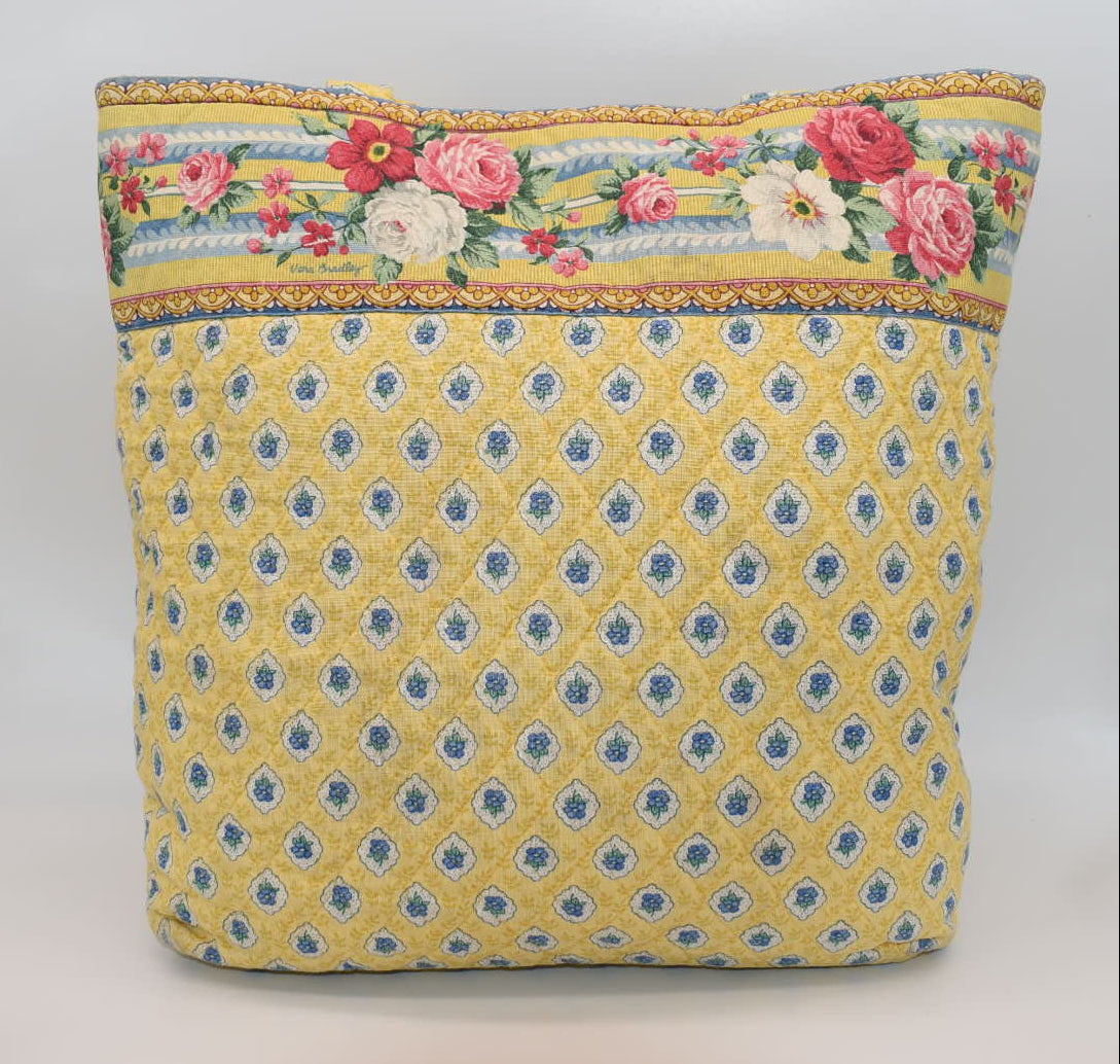 Vera Bradley Quilted Cotton Tote Bag in "Elizabeth" Pattern