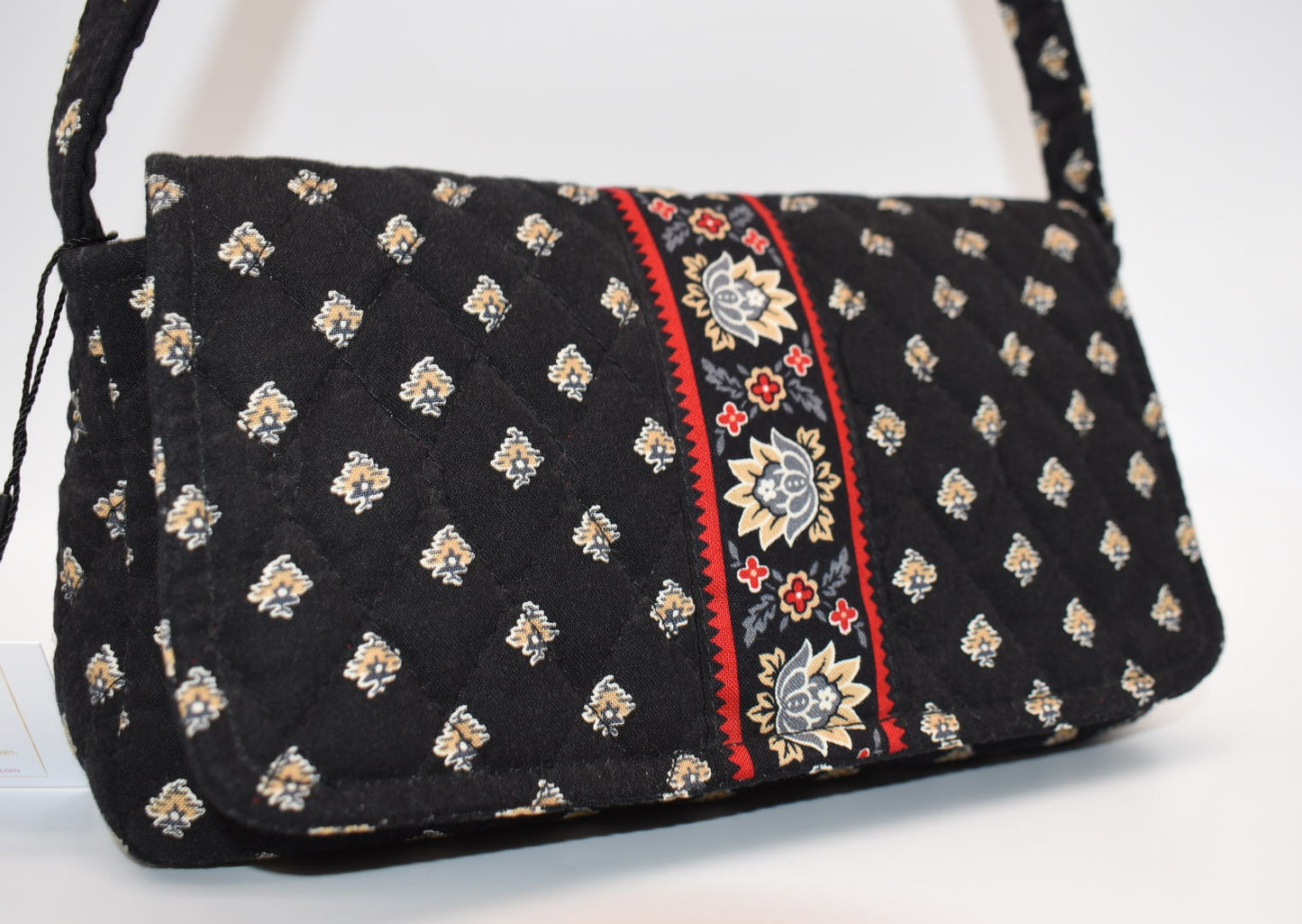 Vera Bradley Shoulder Bag in "Classic Black" Pattern