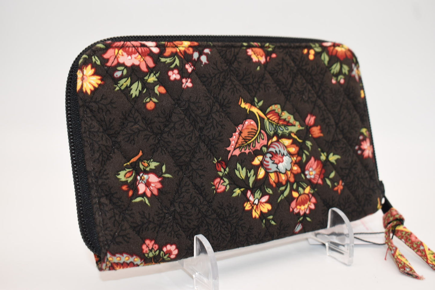 Vera Bradley Zip Around Wallet in "Chocolate" Pattern